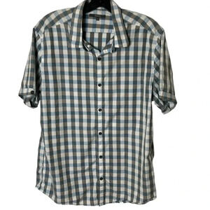 Retro  Y2K RW&Co checkered cotton short sleeve shirt.PTP 22”. 
Exc cond